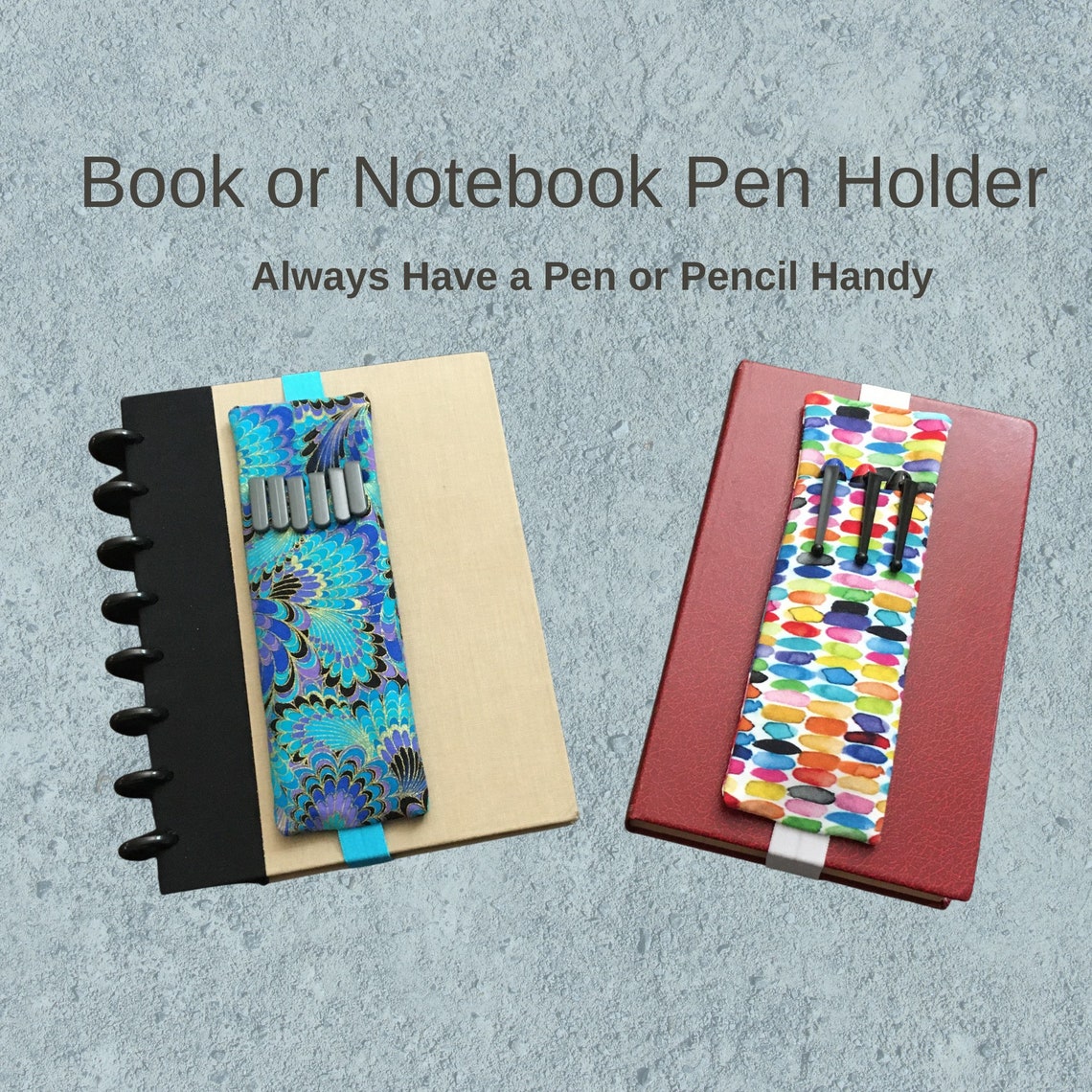 Pen Sleeve Pen Holder for Notebook Planner Journal Etsy