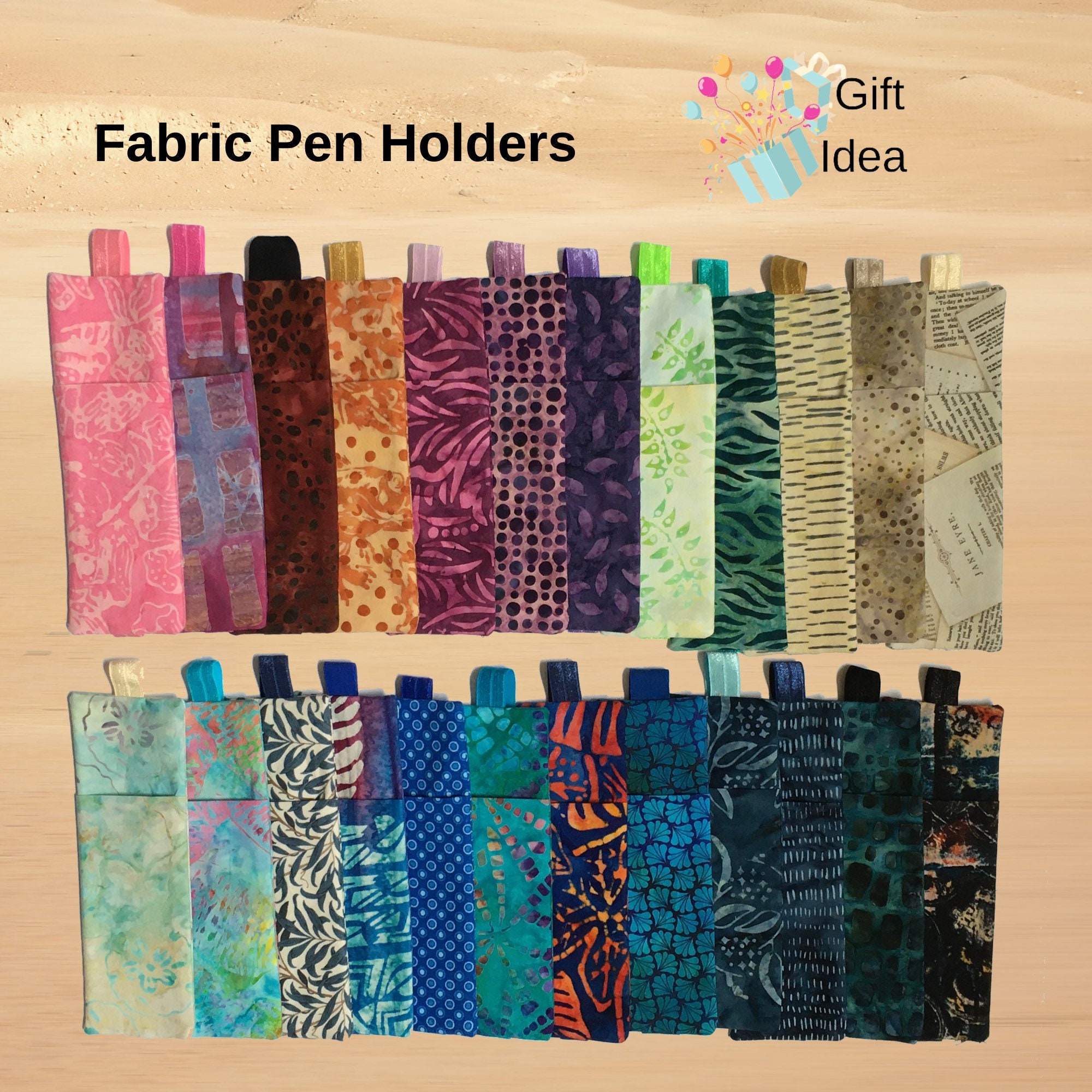 Clip on Pen Holder, Lanyard Fabric Pen Holder, Pen Pouch, Bag Clip on Pen  Storage, Pen Holder for Work, Pen Case, Teacher Gift 