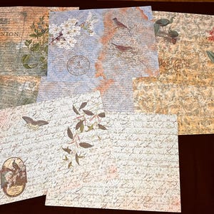 Anthology #1 Printed Pages for Journals, Scrapbooks, Notebooks, Covers and more