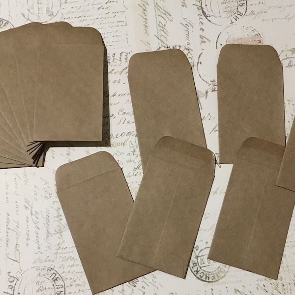 Plain Kraft  Coin Envelopes 2-1/4” x 3-1/2”