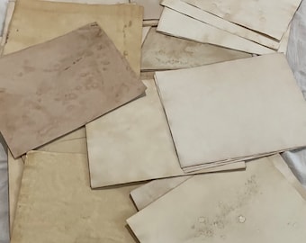 50 Sheets Oops Paper -  Tea Dyed Paper, 24 # - Mixed shades.  Printer Friendly.