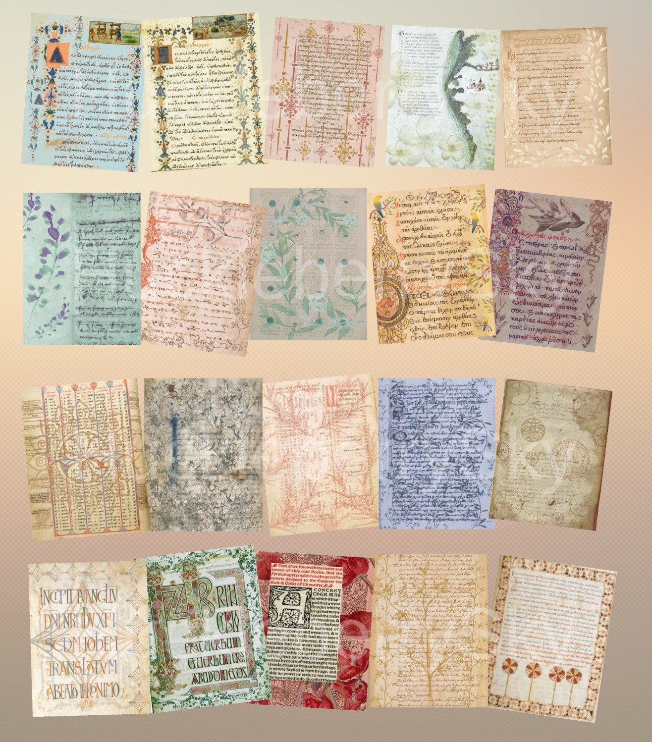 Ancient Historic Document Images - Pages, Medieval, Old English, Etc ...