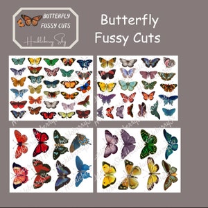Butterfly Mixed Color Fussy Cuts