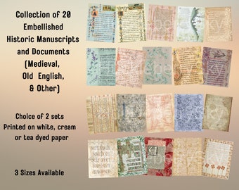 Old English Document - Etsy