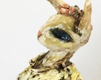 Miss. Penelope Spinney Regency inspired ceramic rabbit woman figurine