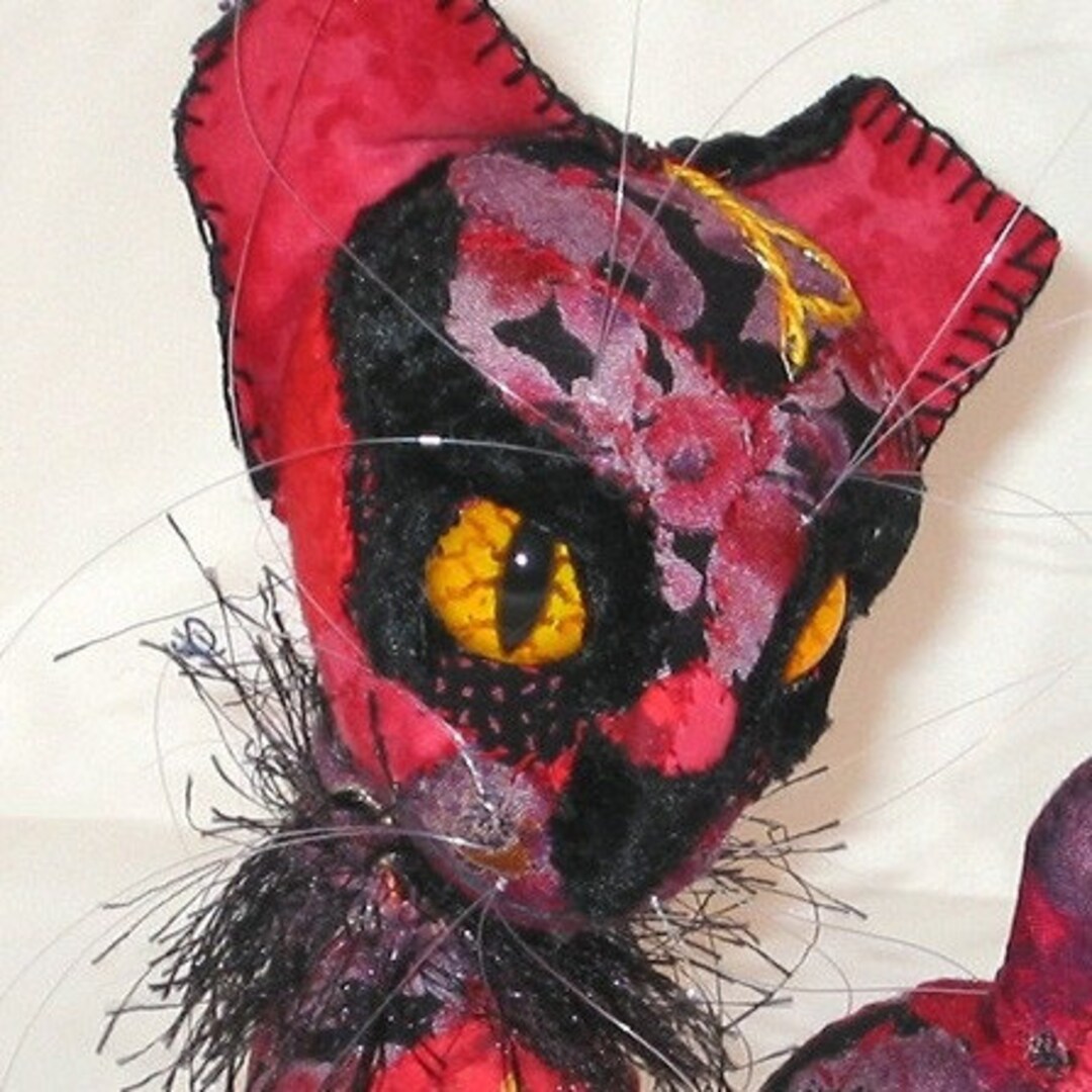 Custom Magic Rune Cat Rune Embellished Soft Sculpture Cat - Etsy