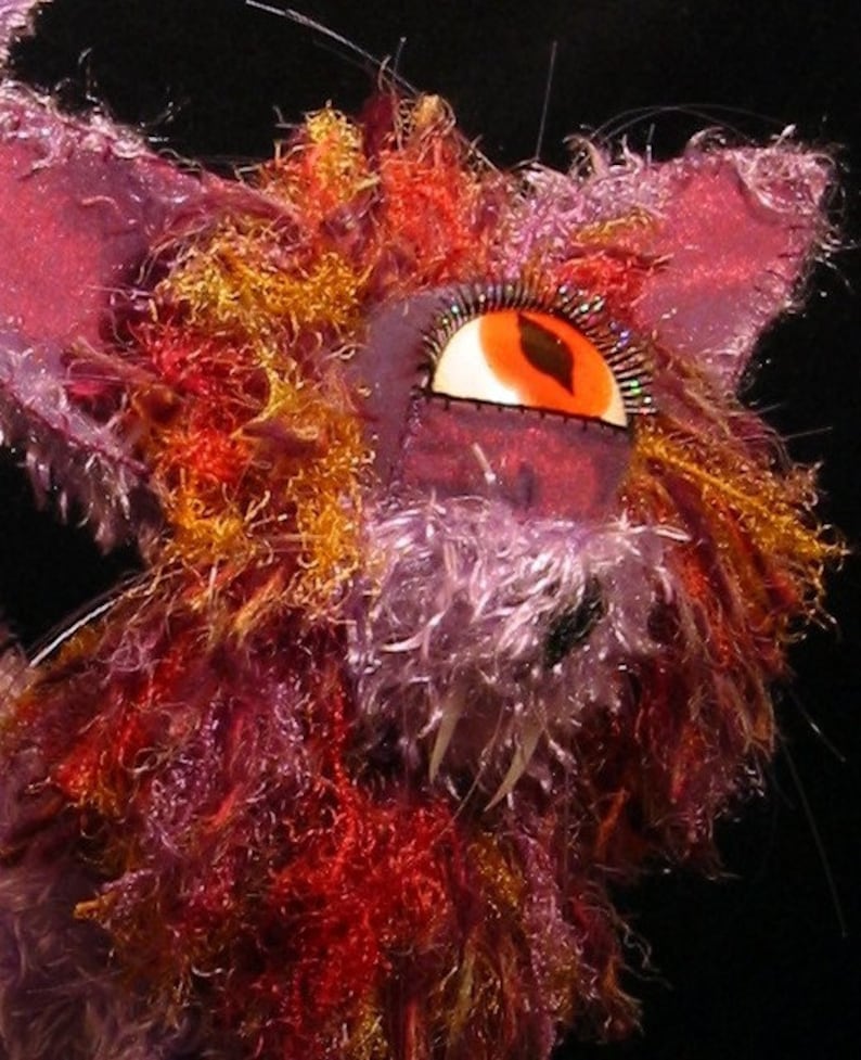 Plush Magic Cats Tigerlily Purple Plush Cat - Etsy