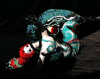 OOAK Soft Sculpture Mermaid and Sea Monster Art Dolls Captured