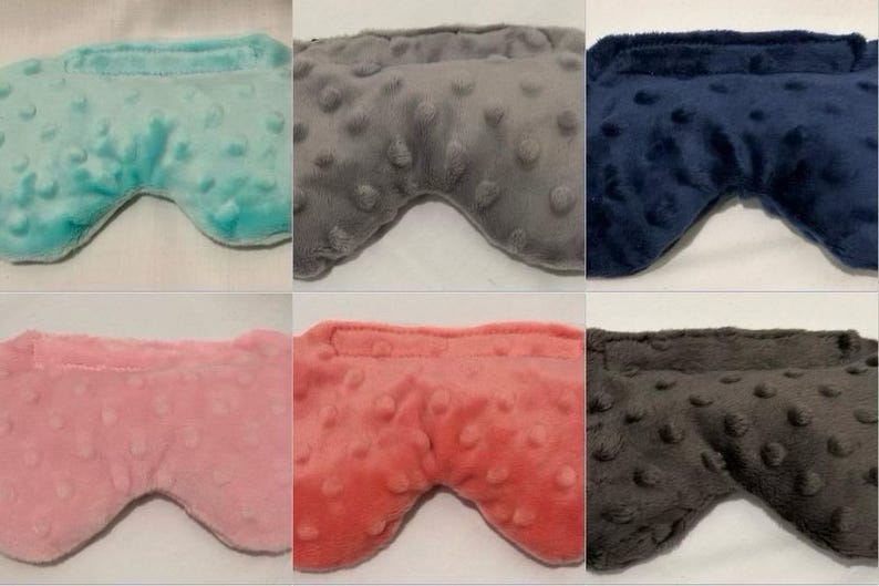 Weighted Minky Eye Mask with Removable Soft Cover - Spa Wellness Gift image 8