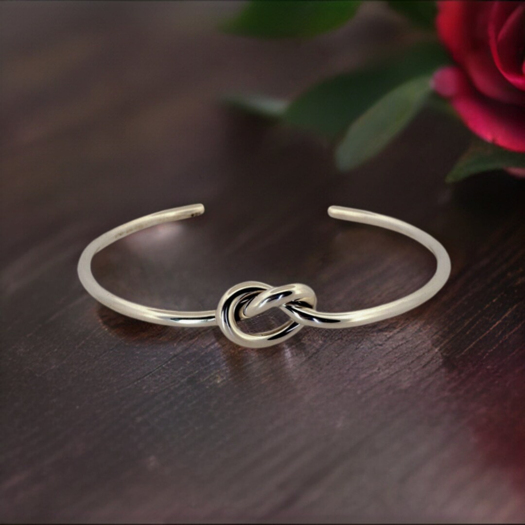 Taxco Sterling Silver Knot Cuff Bracelet Etsy