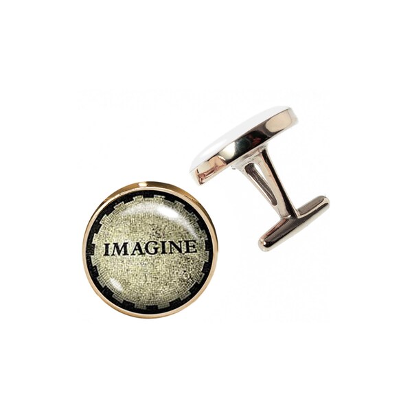 Man Cufflinks, Photo Cufflinks, Art Cufflinks, Picture Cufflinks, Handmade Cufflinks, Bronze Cufflinks, For Groomsmen, IMAGINE MOSAIC NYC