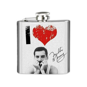 Photo Art Flask, Groomsmen Flask, Flask for Men, Graphic Hip Flask, Whiskey Flask, Novelty Flask, Stainless Steel Hip Flask, Picture Flask