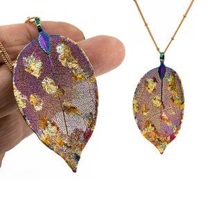 Leaf Jewelry, Nature Jewelry for Women, Real Leaf Pendant, Handmade Jewelry, Urbanrose