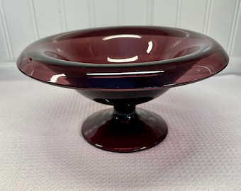 Vintage Amethyst rolled edge Console bowl