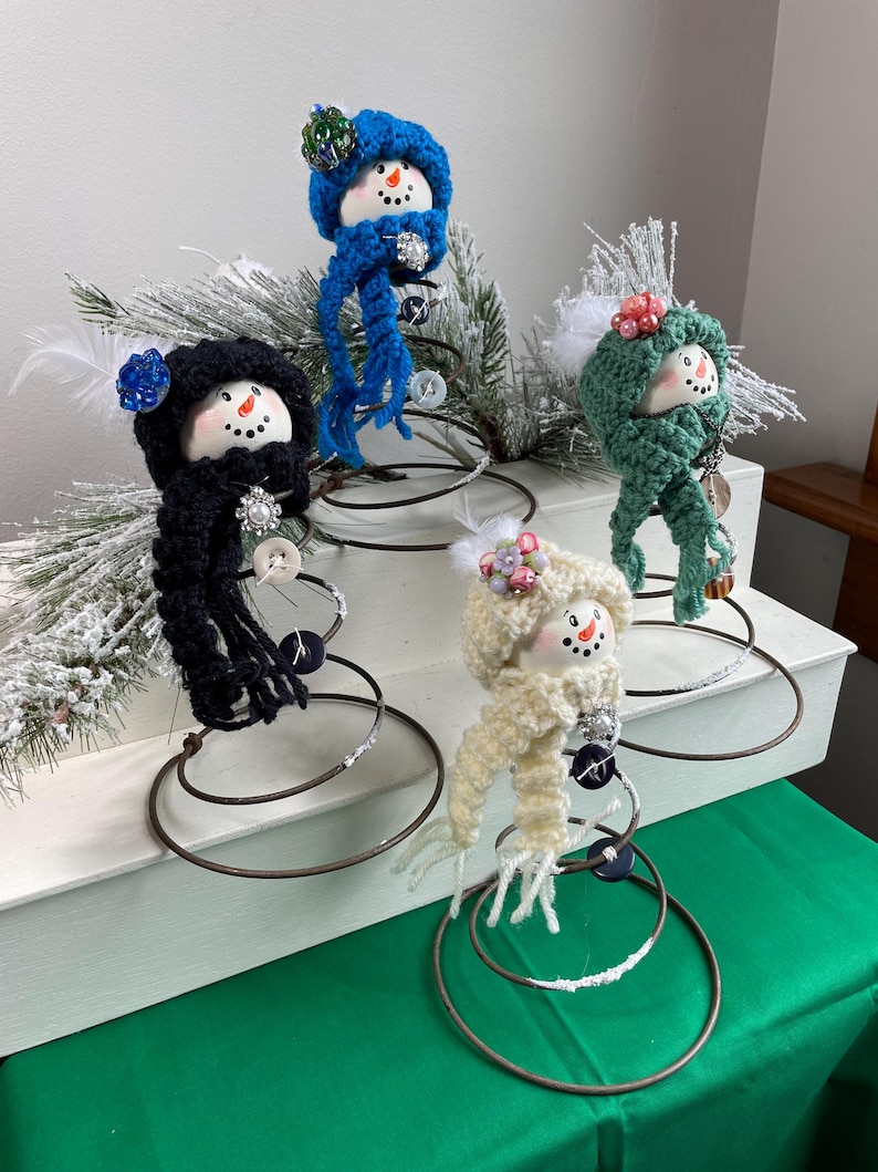 Vintage Bedspring Snowman Decor, Christmas, Winter Decorations - Etsy