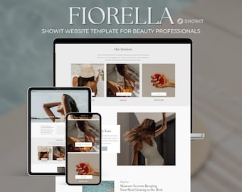 Showit Website Template: Beauty Salon, Spa, Esthetician Site