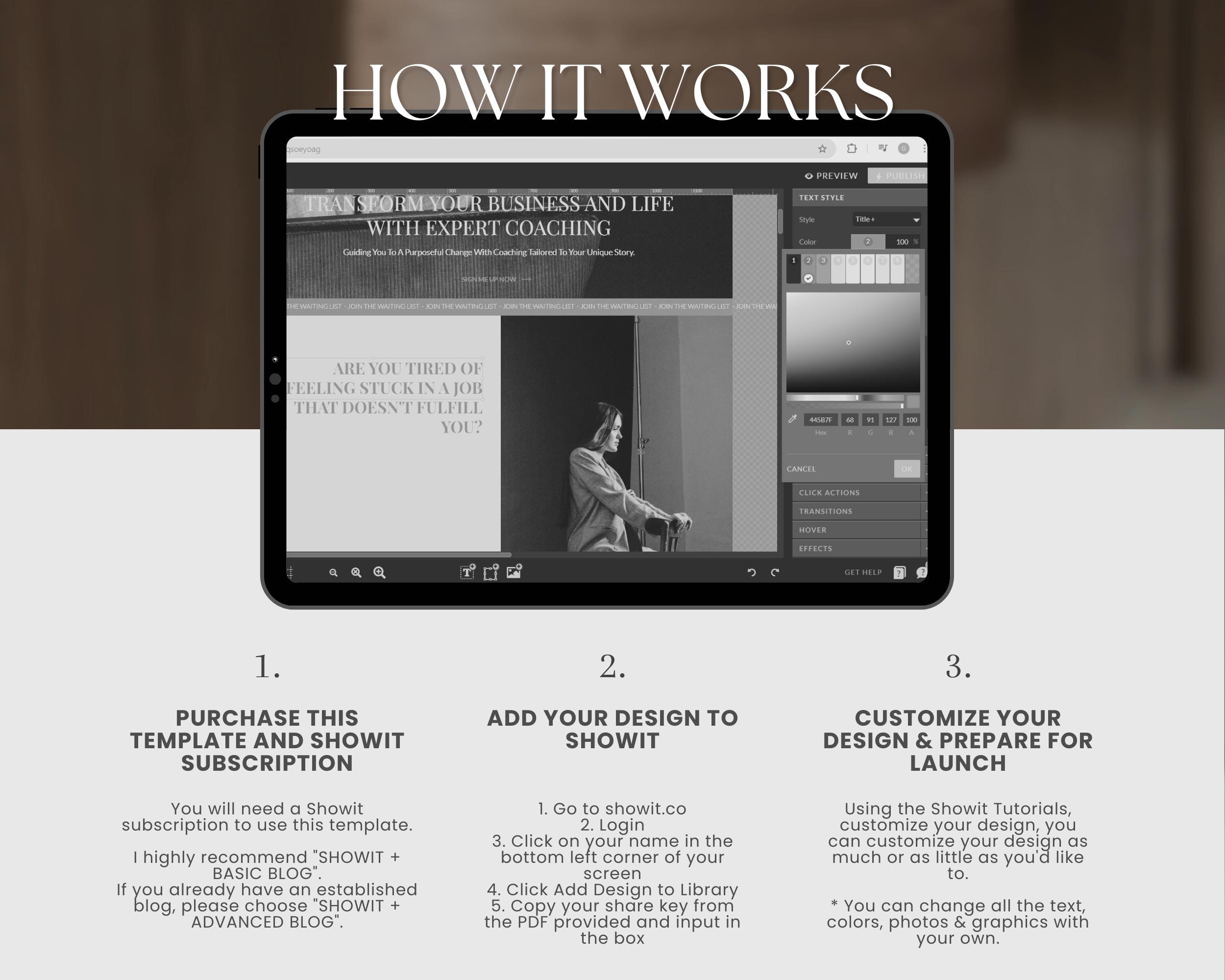 Luxury Showit Website Template for Interior Designers & Architect ...