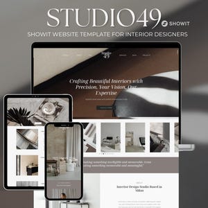 Modern Interior Design Website | Showit Interior Website Template, Interior Design Portfolio, Interior Designer, Creative Business Website
