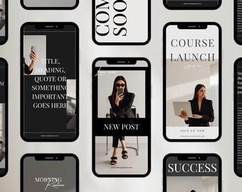Instagram Story Templates for Coaches (Canva Digital Download)