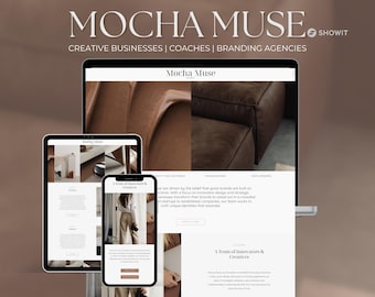 Showit Website Template: Minimalist Portfolio for Creative Business