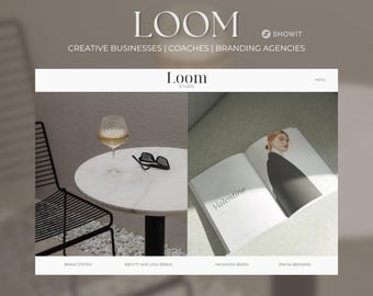 Minimalist Showit Website Template: Creative Business & Portfolio
