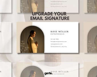 Editable Email Signature Template: Minimalist Canva Design (Digital Download)