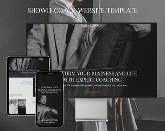 Showit Coach Website Template - Modernes Sales Page Design