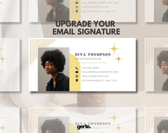 Editable Email Signature Template for Canva: Creative Blog Design (Digital Download)