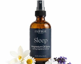Magnesium Oil Spray Sleep Blend with relaxing Essential Oils