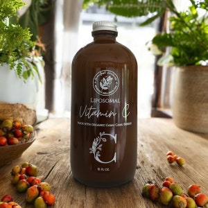Liposomal Vitamin C with Organic Camu Camu, Organic Sunflower Lecithin, Vitamin C, Organic Vitamin C