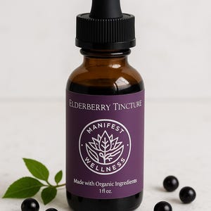 Elderberry, Elderberry Tincture, Organic, Elderberry Extract