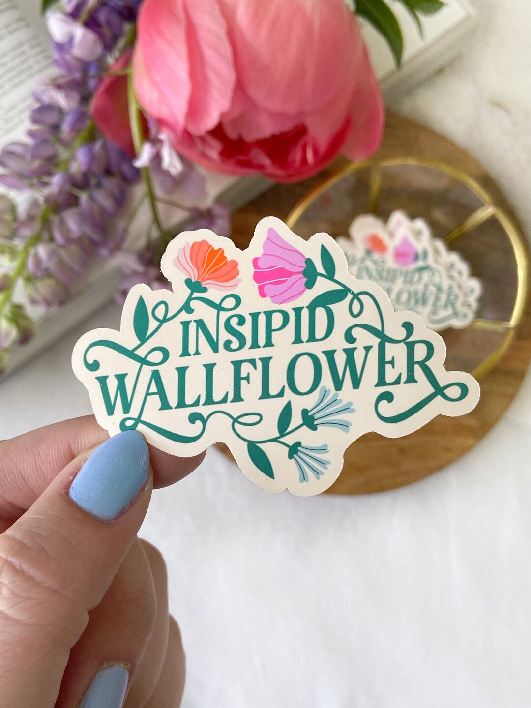 Insipid Wallflower Penelope Featherington Bridgerton Bookish Sticker