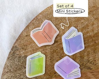 4 Pack of Gap Filler Mini-Stickers | Books |  Bookish | Stickers