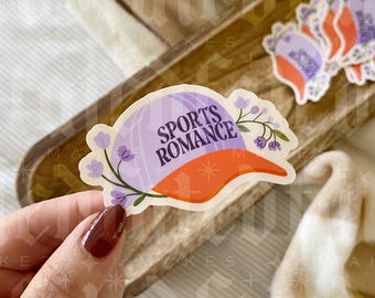 Sports Romance Hat | Summer Bookish Sticker | Kindle Sticker | Romance Reader Sticker