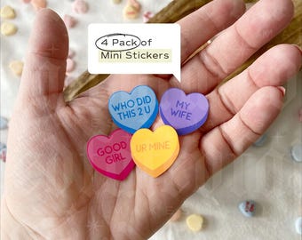 4 Pack of Gap Filler Mini-Stickers | Good Girl Hearts | Stickers