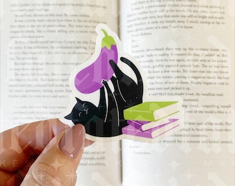 This Cat Loves Vegetables | Spicy Romance | Bookish Sticker | Kindle Sticker
