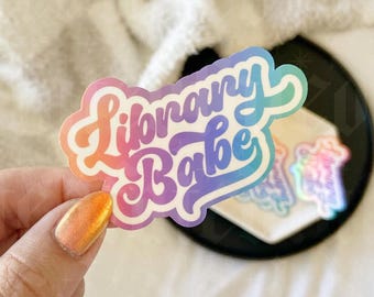 Library Babe | Bookish Sticker | Kindle Sticker | Water Bottle Sticker