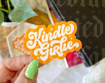 Kindle Girlie | Bookish Sticker | Kindle Sticker