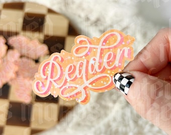 Reader - Spring Version | Bookish Sticker | Kindle Sticker