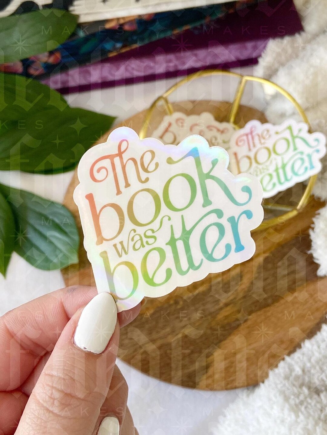 The Book Was Better | Bookish Sticker | Kindle Sticker - Etsy
