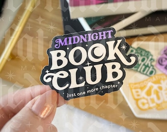 Midnight Book Club | Late Night Book Club | Just One More Chapter | Bookish Sticker | Kindle Sticker