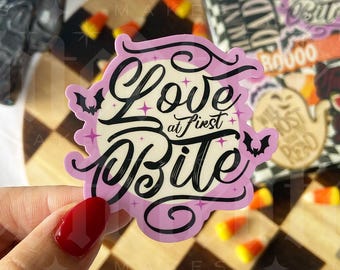 Love at First Bite | Romantasy | Paranormal Romance | Bookish Sticker | Kindle Sticker