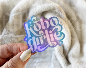 Kobo Girlie | Bookish Sticker | Kobo Sticker