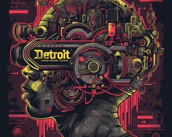 Detroit Techno T-shirt, Urban Rave, Dance Music Tee
