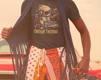 Detroit Techno T-Shirt, Robot DJ, Electronic Music Rave