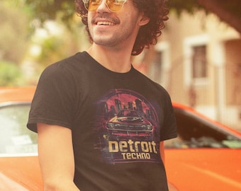 Detroit Techno T-shirt, Muscle Car Graphic Tee