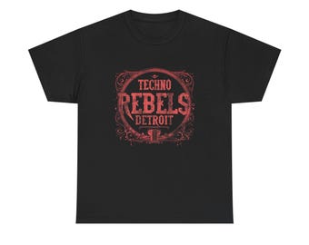 Detroit Techno Rebels T-Shirt, Electronic Music Festival Tee