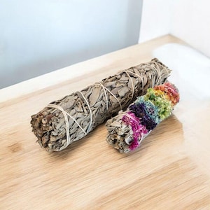 Handcrafted White Sage Smudge Bundle: Home Cleansing & Spiritual Gift