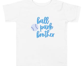 Custom Ballpark Brother Toddler Short Sleeve Tee