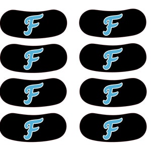 Custom Eye Black Stickers, Personalized Eye Black, Baseball, Softball, Football, Cheer Face Stickers, Team Logo, Customized Eye Black